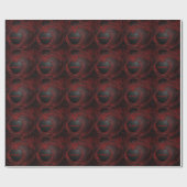 Gothic Hart Bloederig Vlees Gepersonaliseerd Cadeaupapier (Vlak)