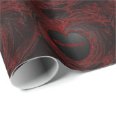Gothic Hart Bloederig Vlees Gepersonaliseerd Cadeaupapier (Rol Hoek)