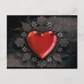 gothic hart liefde briefkaart (Voorkant)