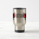 Gothic hart met Angel Wings Reisbeker (Center)