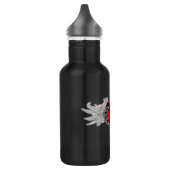 Gothic hart met Angel Wings Waterfles (Links)