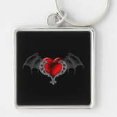 Gothic hart met Sleutelhanger van bakboord (Voorkant)