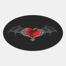 Gothic hart met Sticker van bakboord