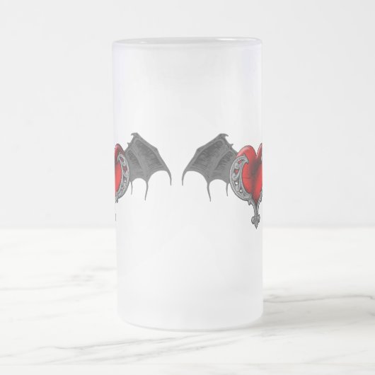 Gothic Hart met vleermuisvleugels Mok (Center)