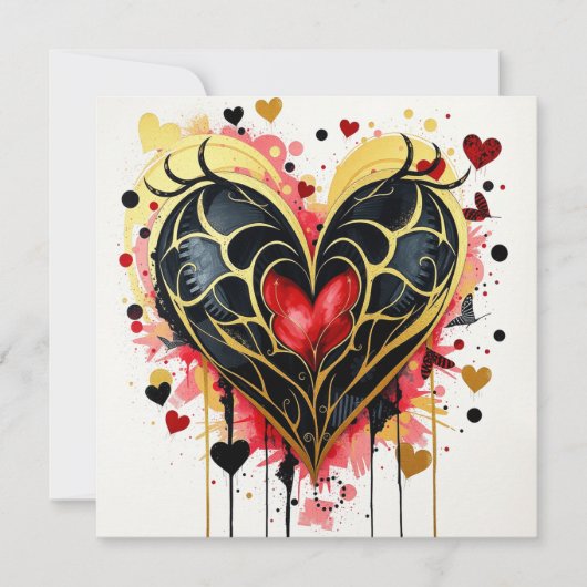 Gothic Hart Notitiekaart (Voorkant)