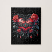 Gothic Hart Valentijnsdag Puzzel (Verticaal)