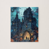Gothic Haunted Castle Halloween Puzzle  Legpuzzel (Verticaal)
