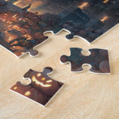 Gothic Haunted Castle Halloween Puzzle – Witches Legpuzzel (Zijkant)