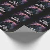 Gothic Haunted Castle Under Thunderstorm with Text Cadeaupapier (Hoek)