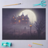 Gothic Haunted House Decoupage Tissuepapier (Craft)