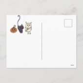 Gothic Haunted House Familie Halloween Briefkaart (Achterkant)