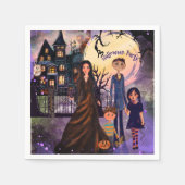 Gothic Haunted House Halloween Party servetten (Voorkant)