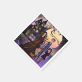 Gothic Haunted House Halloween Party servetten (Hoek)