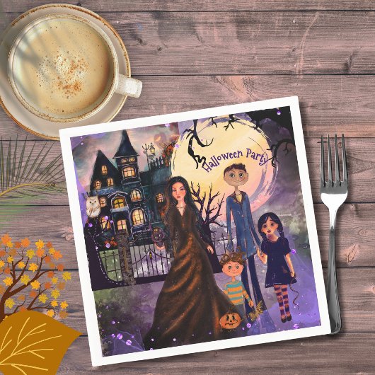 Gothic Haunted House Halloween Party servetten