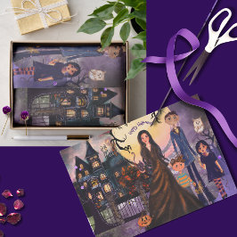 Gothic Haunted House Monster Family Tissue Paper Tissuepapier