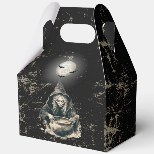 Gothic Haunted Witch Halloween Kostuumfeest Bedankdoosjes (Voorkant)