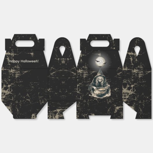 Gothic Haunted Witch Halloween Kostuumfeest Bedankdoosjes (Ongevouwen)