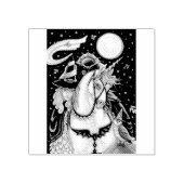 GOTHIC HEADLESS HORSEMAN WITCH, UNICORN RUBBER STE RUBBERSTEMPEL (Afrduk)