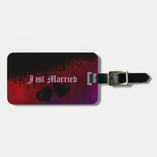 Gothic Heart Bagagelabel (Voorkant horizontaal)