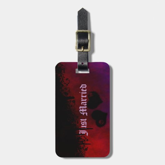 Gothic Heart Bagagelabel (Voorkant verticaal)