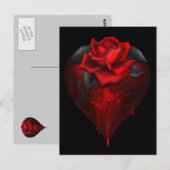 Gothic Heart Briefkaart (Voorkant / Achterkant)