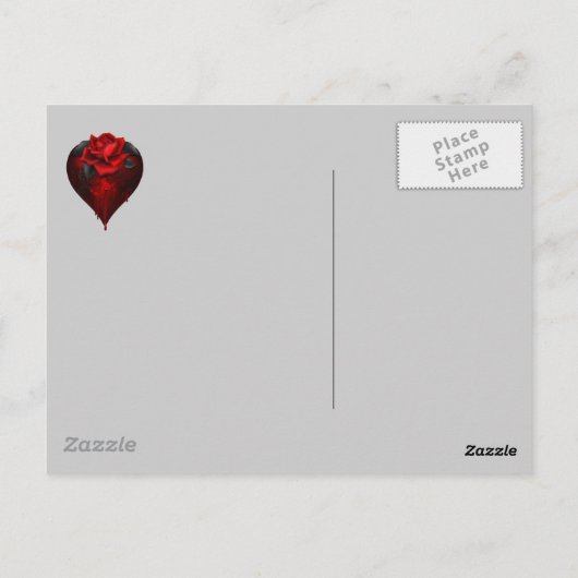 Gothic Heart Briefkaart (Achterkant)