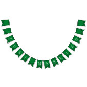 Gothic Heart-Bunting Banner Groen & Zwart 2 (Alle)