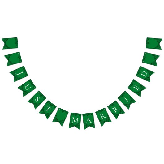 Gothic Heart-Bunting Banner Groen & Zwart 2 (Alle)