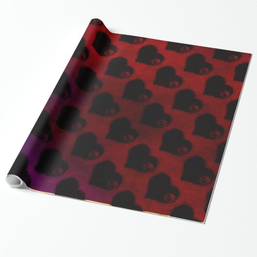 Gothic Heart Cadeaupapier (Uitgerold)
