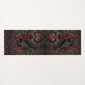 Gothic Heart Dark Beauty Romance Yogamat (Achterkant (horizontaal))