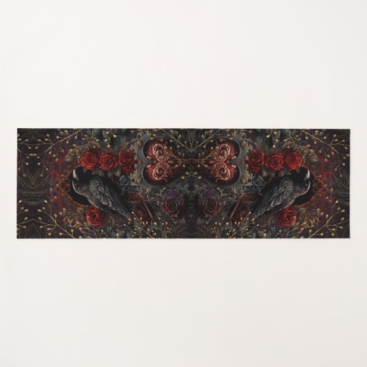 Gothic Heart Dark Beauty Romance Yogamat (Voorkant (horizontaal))