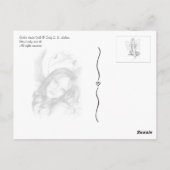 Gothic Heart Doll Briefkaart (Achterkant)