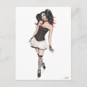 Gothic Heart Doll Briefkaart (Voorkant)