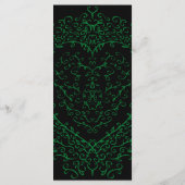 Gothic Heart Flat Menu Green & Black (Achterkant)