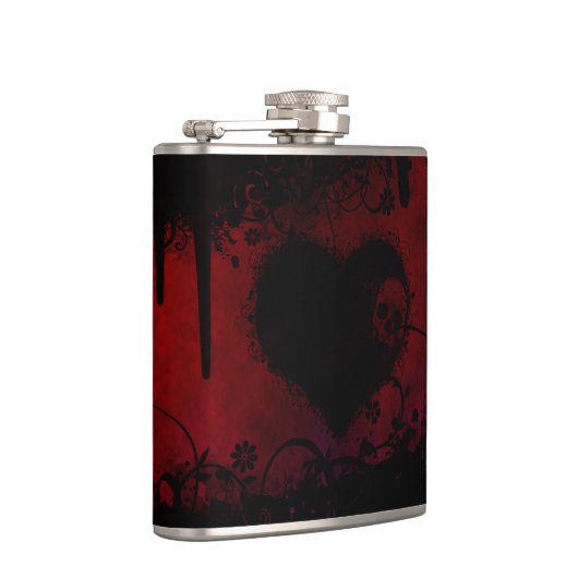 Gothic Heart Heupfles (Rechts)