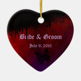 Gothic Heart Keepomwille Wedding Ornament