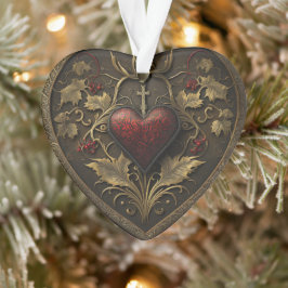 Gothic Heart Kerst Ornament