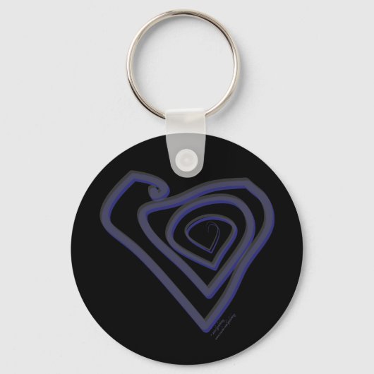 Gothic Heart Keychain. Sleutelhanger (Voorkant)