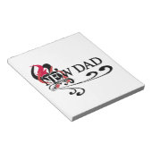 Gothic Heart New Dad T-shirts en cadeautjes Notitieblok (Schuin)