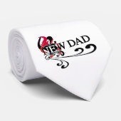 Gothic Heart New Dad T-shirts en cadeautjes Stropdas (Opgerold)