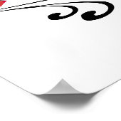 Gothic Heart New Ma T-shirts en cadeautjes Poster (Hoek)