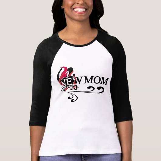 Gothic Heart New Mama T-shirt (Voorkant)