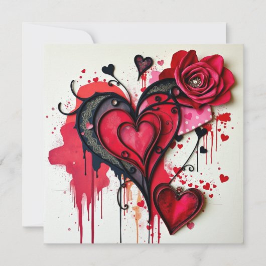 Gothic Heart Note Kaart (Voorkant)