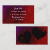 Gothic Heart Reception Kaarten (Voorkant / Achterkant)