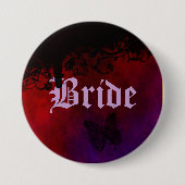 Gothic Heart Ronde Button 7,6 Cm (Voorkant)