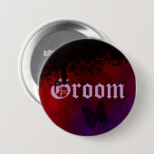 Gothic Heart Ronde Button 7,6 Cm (Voorkant /achterkant)