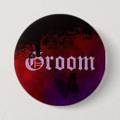 Gothic Heart Ronde Button 7,6 Cm (Voorkant)