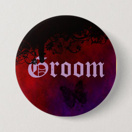 Gothic Heart Ronde Button 7,6 Cm