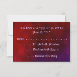 Gothic Heart RSVP-kaarten RSVP Kaartje