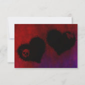 Gothic Heart RSVP-kaarten RSVP Kaartje (Achterkant)